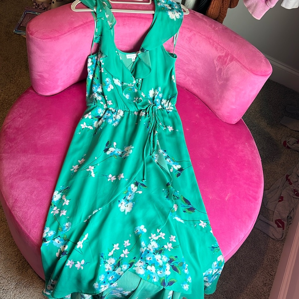 Socialite floral printed ruffle dress, Size M